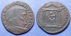 Ancient Coins - Roman Empire, Maximianus (second Reign) 306-8, Bronze Follis