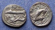 Ancient Coins - Phoenicia, Byblos, Addirmilk 375-351 BC, Silver 1/16 Shekel