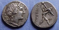 Ancient Coins - Roman Republic, M Herennius 108-7 BC, Silver Denarius