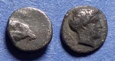 Ancient Coins - Caria, Kasolaba 450-400 BC, Silver Hemiobol