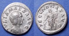 Ancient Coins - Roman Empire, Julia Maesa 218-223, Silver Denarius