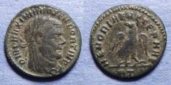 Ancient Coins - Roman Empire, Divo Maximianus d.310, Bronze Half Follis
