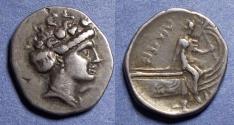 Ancient Coins - Euboea, Histiaia Circa 200 BC, Silver Tetrobol
