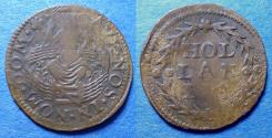 World Coins - Netherlands, Holland Circa 1750, Copper Jeton