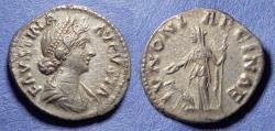 Ancient Coins - Roman Empire, Faustina Jr 147-175, Silver Denarius