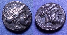 Ancient Coins - Cilicia, Nagidos 400-380 BC, Silver Obol