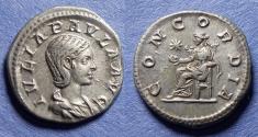 Ancient Coins - Roman Empire, Julia Paula 220-222, Silver Denarius