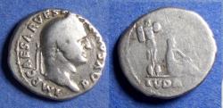 Ancient Coins - Roman Empire, Vespasian 69-79, Silver Denarius