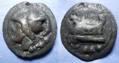 Ancient Coins - Roman Republic,  225-217 BC, Bronze Triens