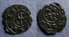 World Coins - Kingdom of Sicily, Manfred 1258-1266, Denaro