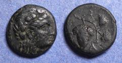 Ancient Coins - Aeolis, Temnos Circa 200 BC, Bronze AE16