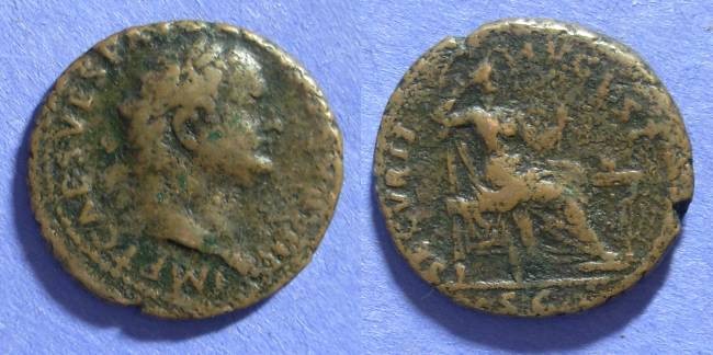 Ancient Coins - Roman Empire, Titus 79-81, Aes
