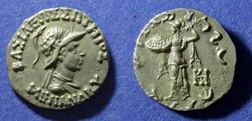 Ancient Coins - Bactria, Menander 165-130 BC, Drachm