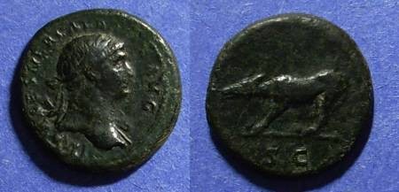 Ancient Coins - Roman Empire, Trajan 98-117 AD, Quadrans
