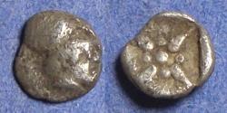 Ancient Coins - Western Asia Minor, Uncertain mint Circa 450 BC, Silver Hemiobol