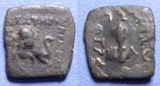 Ancient Coins - Bactria, Menander 155-130 BC, Bronze AE14
