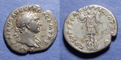 Ancient Coins - Roman Empire, Trajan 98-117, Silver Denarius