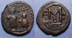 Ancient Coins - Byzantine Empire, Heraclius 610-641, Bronze Follis