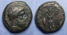 Ancient Coins - Sicily, Syracuse, Timoleon 344-317, Bronze AE22