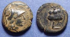 Ancient Coins - Pamphylia, Side Circa 250 BC, Bronze AE14