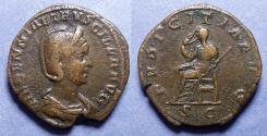 Ancient Coins - Roman Empire, Herennia Etruscilla 249-251, AE Sestertius