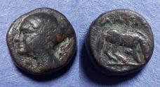Ancient Coins - Thessaly, Larissa 400-344 BC, Bronze AE11