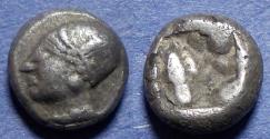 Ancient Coins - Ionia, Phokaia 521-478 BC, Silver Diobol