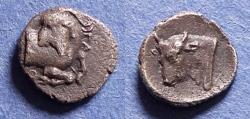 Ancient Coins - Aeolis, Aigai Circa 350 BC, Silver Hemiobol