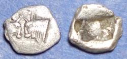 Ancient Coins - Caria, Uncertain Circa 450 BC, Silver Hemiobol