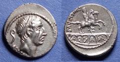 Ancient Coins - Roman Republic, L Marcius Philippus 56 BC, Silver Denarius