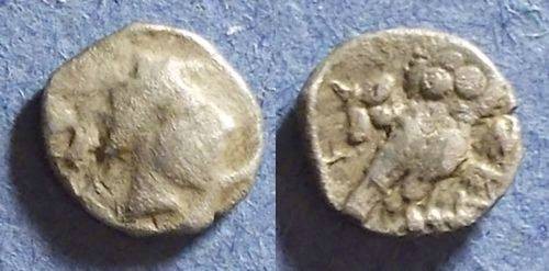 Ancient Coins - Judaea - Yehud issue, Persian Rule 375-333 BC, Gerah