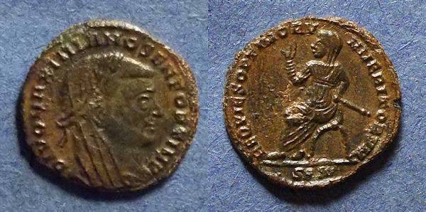 Ancient Coins - Roman Empire, Divo Maximianus d. 310, Half Follis