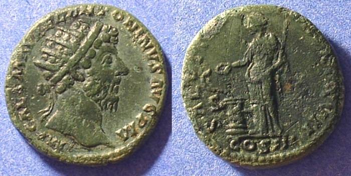 Ancient Coins - Marcus Aurelius 161-180AD AE Dupondius