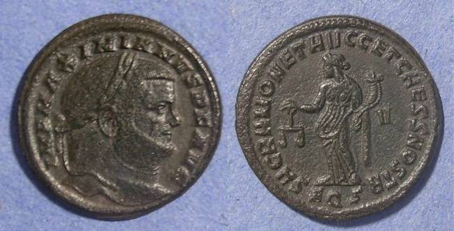 Ancient Coins - Roman Empire, Maximianus 294-305, Follis