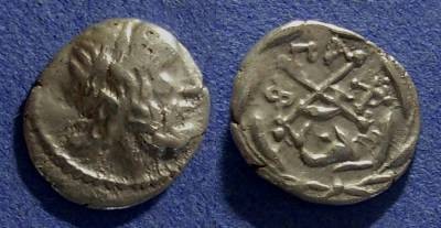 Ancient Coins - Achaian League, Patrai Achaia 88-30 BC, Hemidrachm
