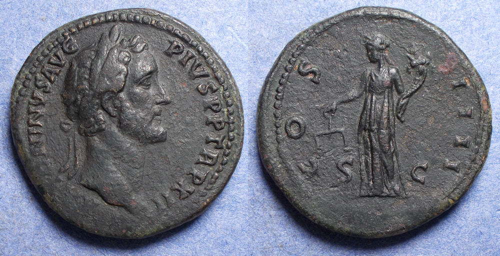 Roman Empire, Antoninus Pius 138-161, Brass Sestertius | Roman Imperial ...