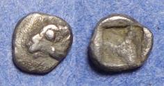Ancient Coins - Troas, Kebren (?) Circa 500 BC, Silver Tetartemorion