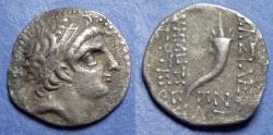 Ancient Coins - Kings of Cappadocia, Imitation of Demetrios I: Seleucid King Circa 150 BC, Silver Drachm