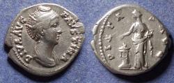 Ancient Coins - Roman Empire, Faustina Sr d. 141, Silver Denarius
