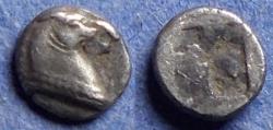 Ancient Coins - Aeolis, Kyme Circa 450 BC, Silver Tetartemorion