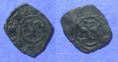 World Coins - Kingdom of Sicily - Manfred 1258-1266 - Denaro