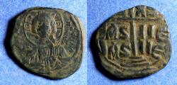 Ancient Coins - Byzantine Empire, Anonymous (Class B) 1028-1034, Bronze Follis