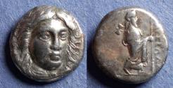 Ancient Coins - Satraps of Caria, Maussollos 377-352 BC, Silver Drachm
