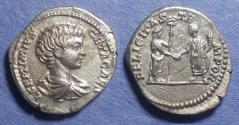 Ancient Coins - Roman Empire, Geta (as Caesar ) 198-208, Silver Denarius