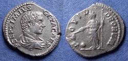 Ancient Coins - Roman Empire, Geta (as Caesar) 198-209, Silver Denarius