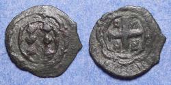 World Coins - Crusader: Lordship of Mytilene - Lesbos, Francesco II Gattilusio 1384-1403, Bronze Denaro