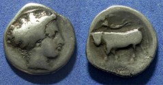 Ancient Coins - Campania, Neapolis 395-385 BC, Nomos