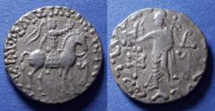 Ancient Coins - Indo-Skythians, Azes 58-12 BC, Silver Tetradrachm