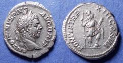 Ancient Coins - Roman Empire, Caracalla 198-217, Silver Denarius