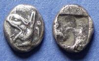 Ancient Coins - Ionia, Phokaia 521-478 BC, Silver Diobol